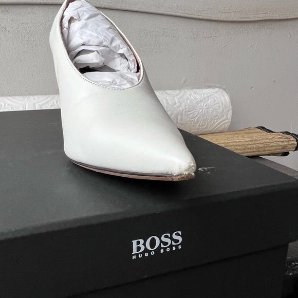 HUGO BOSS JANE PUMPS WHITE 8.5 - Picture 11 of 13